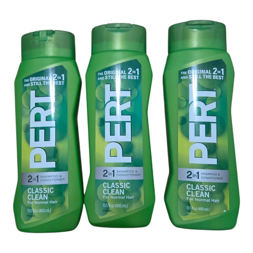 Pert Plus 2 in 1 Shampoo and Conditioner Normal Hair 13.5 oz Pack of 3 Classic
